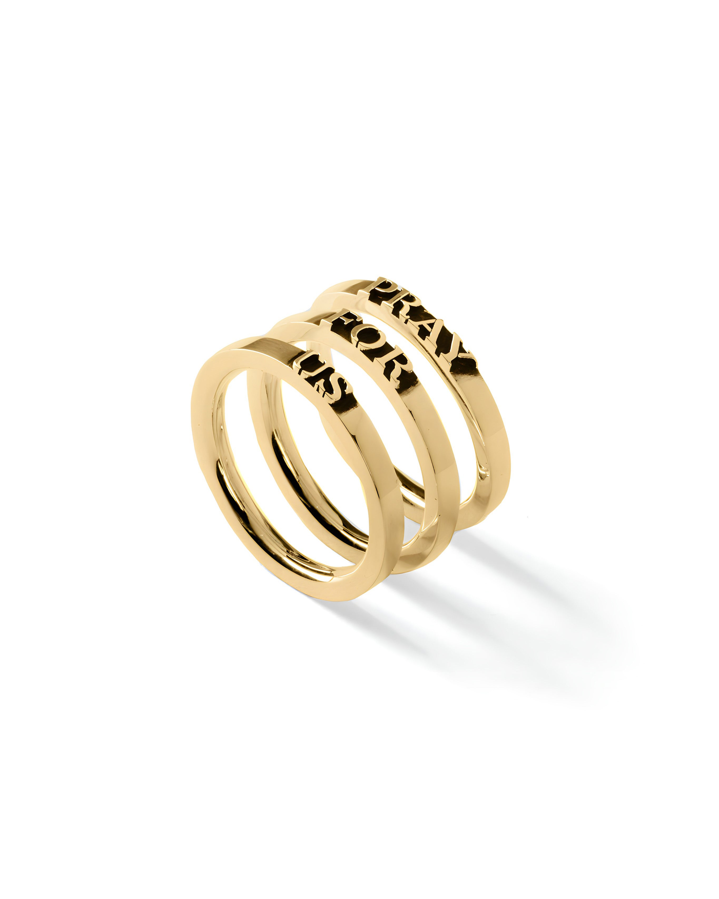 日本未発売【MARTYRE】Pray For USスタックリングセット GOLD Pray For Us' - Rings – Martyre