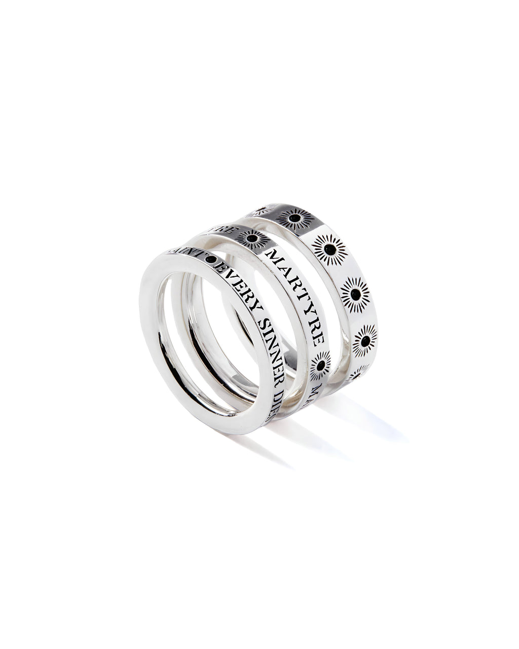人気【MARTYRE】Sinnerスタックリングセット ダイアモンド入り Sinner Stack Set – Martyre